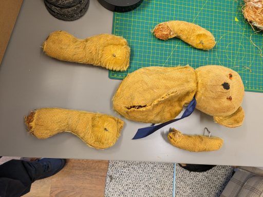 Ted arrived in pieces!